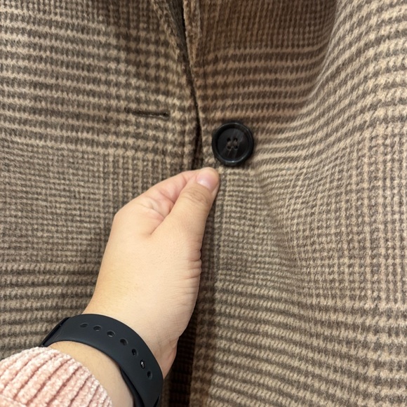 NWT Love Tree Brown Plaid Women's Coat - Picture 4 of 8